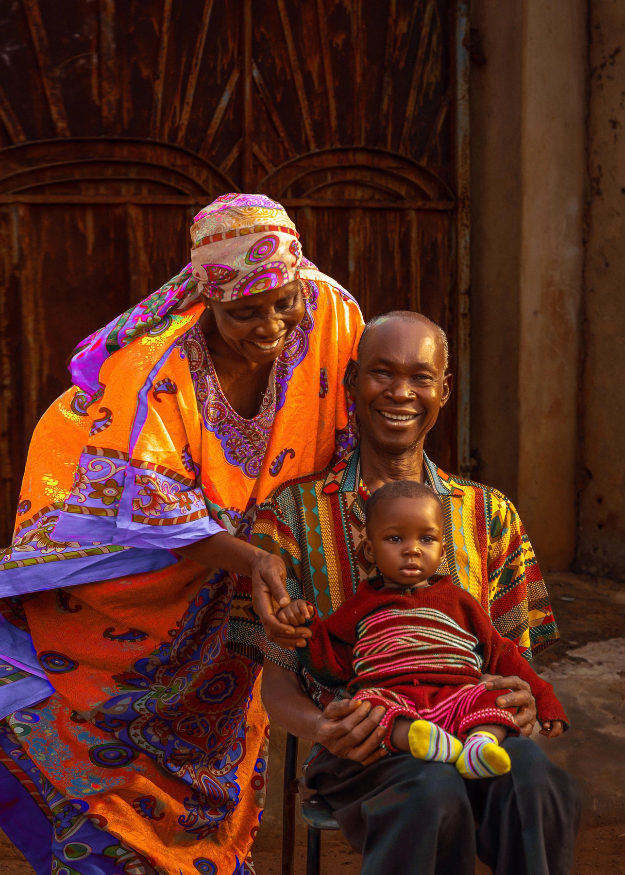 A Nigerian family enjoying a moment together